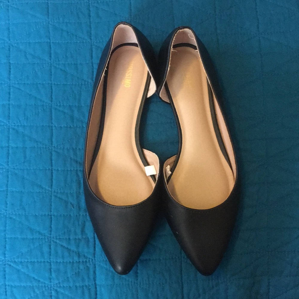Black D’Orsay flats